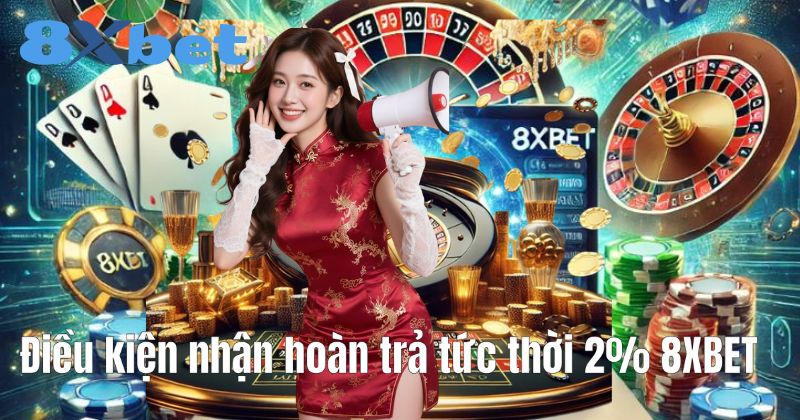 Điều kiện nhận hoàn trả tức thời 2% 8XBET